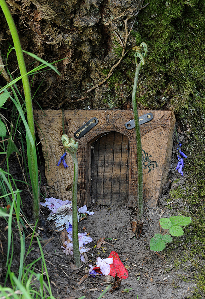 Furzey Gardens New Forest Fairy Door 'Grasshopper Grange'